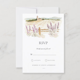 Carte RSVP italienne Toscane