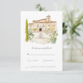 Carte RSVP italienne Toscane (Debout devant)