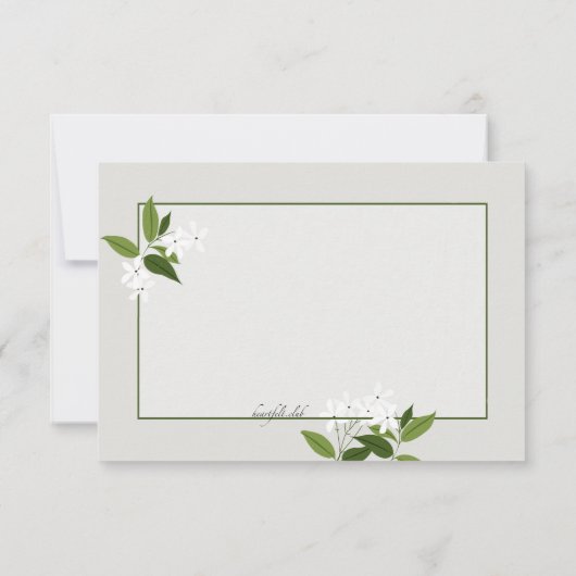 Carte RSVP Jasmine (Dos)