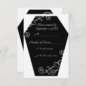 Carte RSVP Keranda Ebony (Grey) (Devant / Derrière)