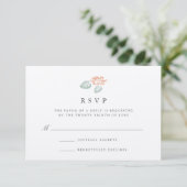 Carte RSVP Koi Pond (Debout devant)