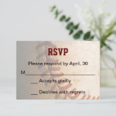 Carte RSVP KRW Custom Basball Bar Mitzvah (Debout devant)