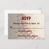 Carte RSVP KRW Custom Basball Bar Mitzvah (Devant / Derrière)