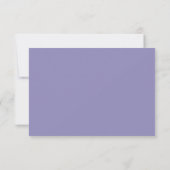 Carte RSVP Lavande Monogram Crest (Dos)