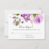 Carte RSVP Lilac Blooms (Devant)