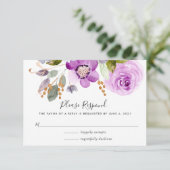 Carte RSVP Lilac Blooms (Debout devant)