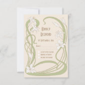 Carte RSVP Lilies blanches (Devant)