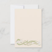 Carte RSVP Lilies blanches (Dos)