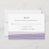 Carte RSVP Linee | Amethyst (Devant)