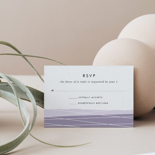 Carte RSVP Linee | Amethyst