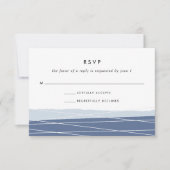 Carte RSVP Linee | Ardoise (Devant)