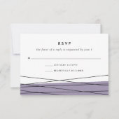 Carte RSVP Linee | Grey Lilac (Devant)