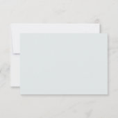 Carte RSVP Linee | Jade grisée (Dos)