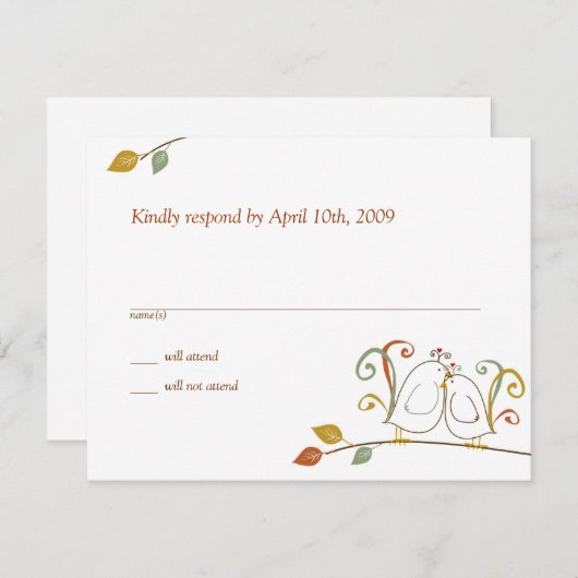 Carte RSVP Loisirs (Devant / Derrière)