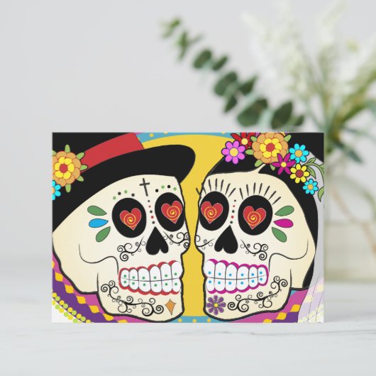 Carte RSVP Los Novios (Debout devant)