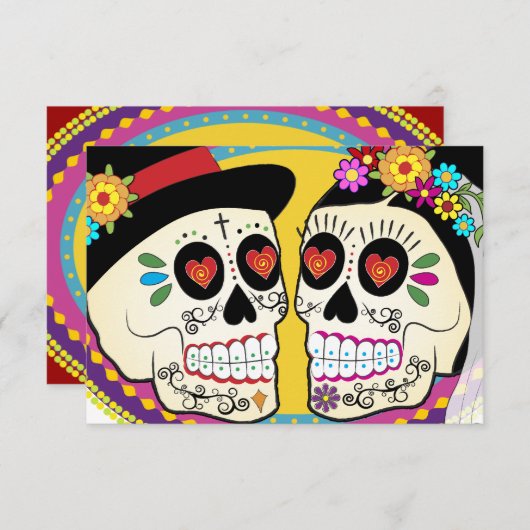 Carte RSVP Los Novios (Devant / Derrière)