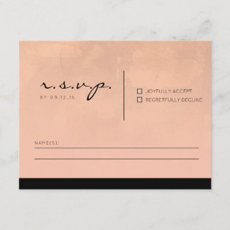 Carte RSVP Luxe Burgundy et Blush
