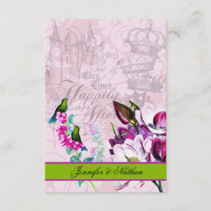 Carte RSVP Magnolias Hummingbirds