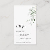 Carte RSVP manuscrite moderne (Devant)