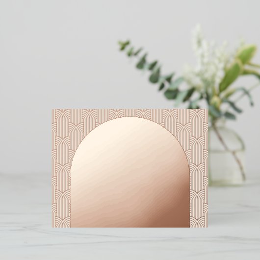 Carte RSVP Mariage Arch (Debout devant)