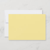 Carte RSVP mariage bleu et jaune (Dos)