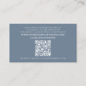Carte RSVP mariage bleu photo personnalisée (Devant)