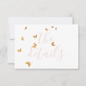 Carte RSVP mariage Cake Butterflies (Devant)