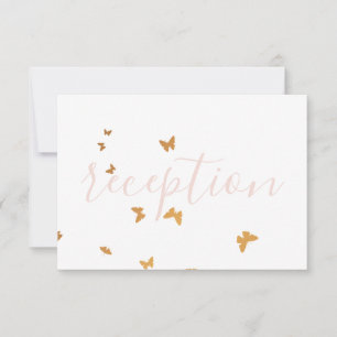 Carte RSVP mariage Cake Butterflies
