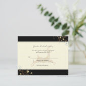 Carte RSVP Mariage Caribou d'hiver (Debout devant)