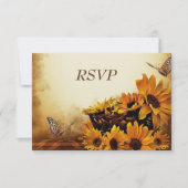 Carte RSVP mariage de automne (Devant)
