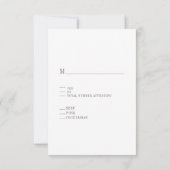 Carte RSVP Mariage de automne Buffalo Folio Script (Dos)