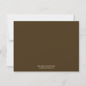 Carte RSVP Mariage de automne en chêne avec sélect (Dos)
