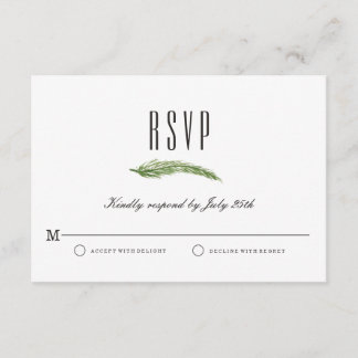 Carte RSVP mariage de automne - Rustic Harvest Gre