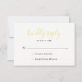 Carte RSVP Mariage de verger Citrus (Devant)