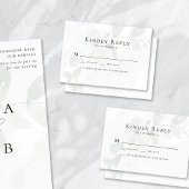 Carte RSVP Mariage Eucalyptus Muté