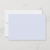 Carte RSVP Mariage Floraux bleu français (Dos)