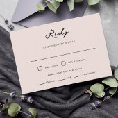 Carte RSVP Mariage Florence