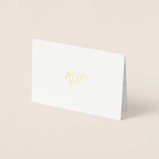 Carte RSVP mariage Foil Cherry Blossom (Devant)