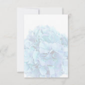 Carte RSVP mariage hydrangea bleu (Dos)