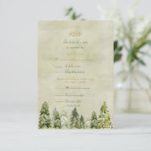 Carte RSVP mariage In the Pines (Debout devant)