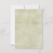 Carte RSVP mariage In the Pines (Dos)