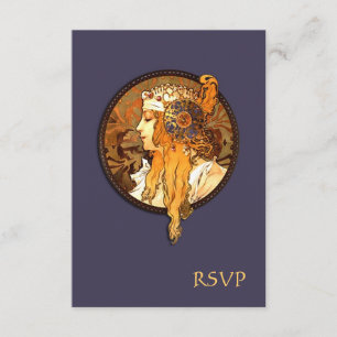 Carte RSVP Mariage Mariage Mariage Art Nouveau