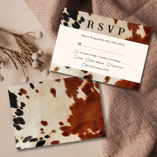Carte RSVP Mariage occidental
