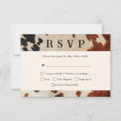 Carte RSVP Mariage occidental (Devant)