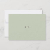 Carte RSVP Mariage Orchidée. (Dos)