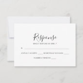 Carte Rsvp Mariage Palms Graceful en Violet (Devant)