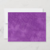 Carte RSVP Mariage Peacock Turquoise bleu violet (Dos)