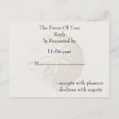 carte rsvp mariage plage (Dos)