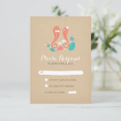 carte RSVP mariage plage (Debout devant)