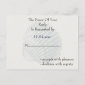 carte rsvp mariage plage (Dos)